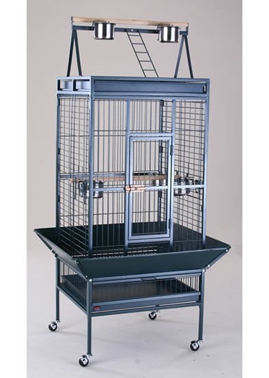 Dayang Papağan Kafesi Ayaklı Siyah 61 x 56 x 168 cm