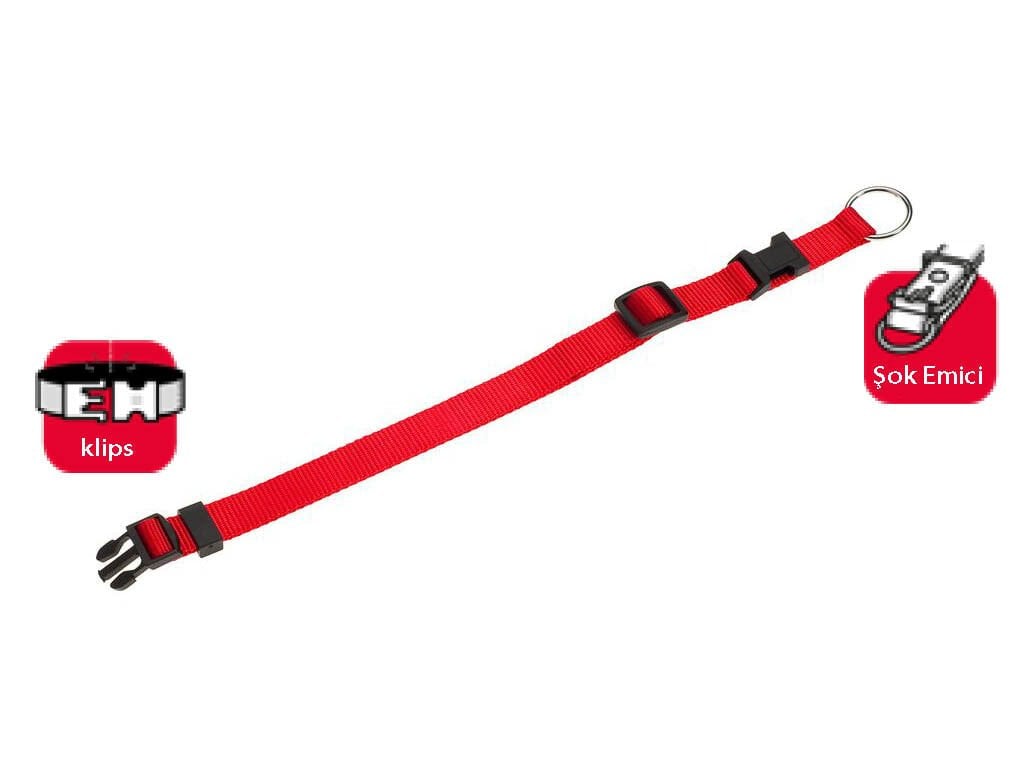 Karlie Kırmızı Köpek Boyun Tasması 30 - 45 Cm