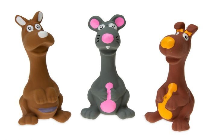 Karlie Karışık Renkli Lateks Sesli Köpek Oyuncağı 1 Adet