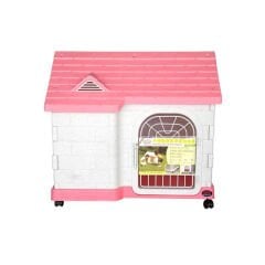 Dayang Kedi Köpek Yuva Kulübe Pembe