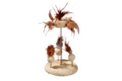 Karlie Bej Yaylı Kedi Oyuncağı 25 Cm - 15 Cm