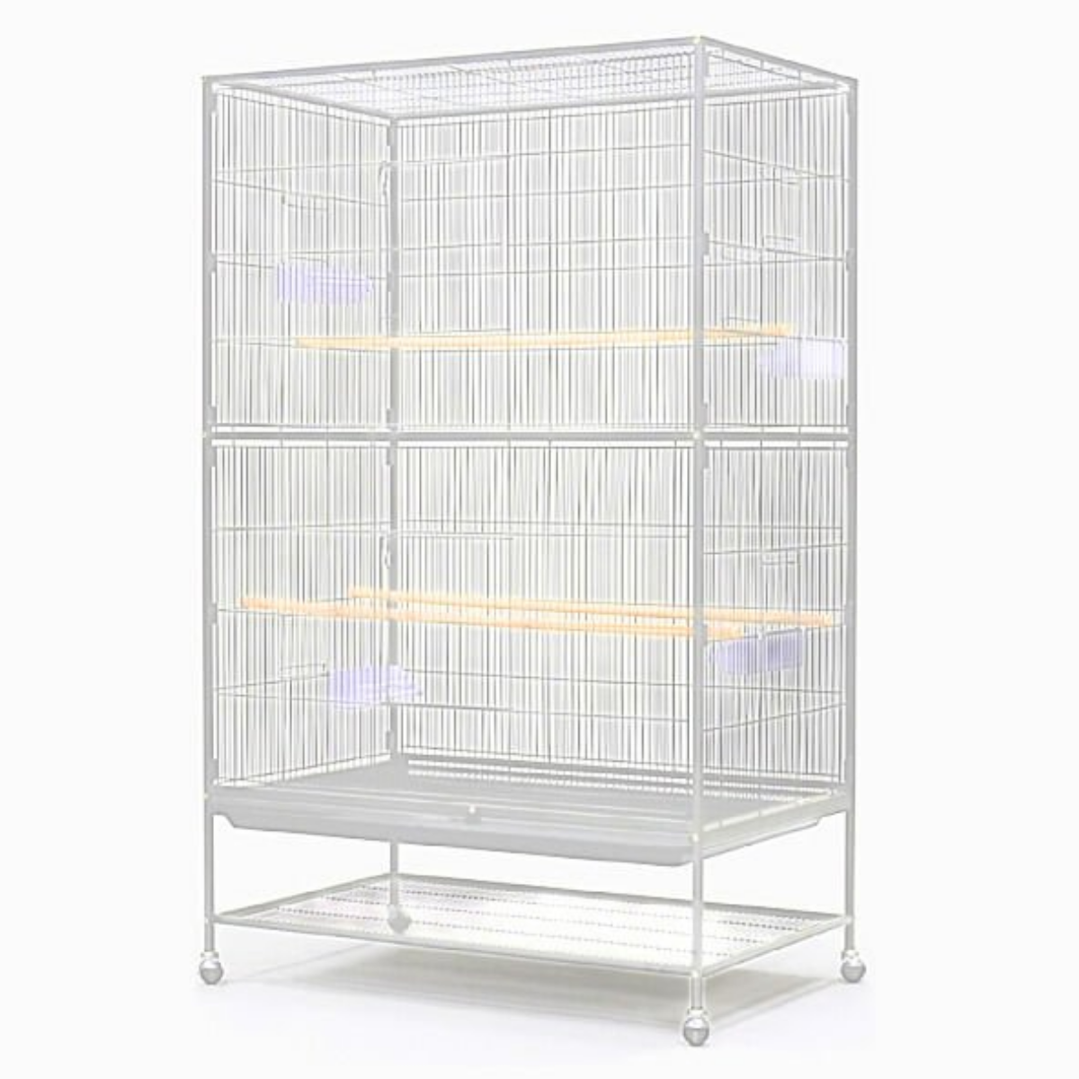 Dayang Ayaklı Salma Kafes 90 x 58,4 x 152,4 Cm Beyaz