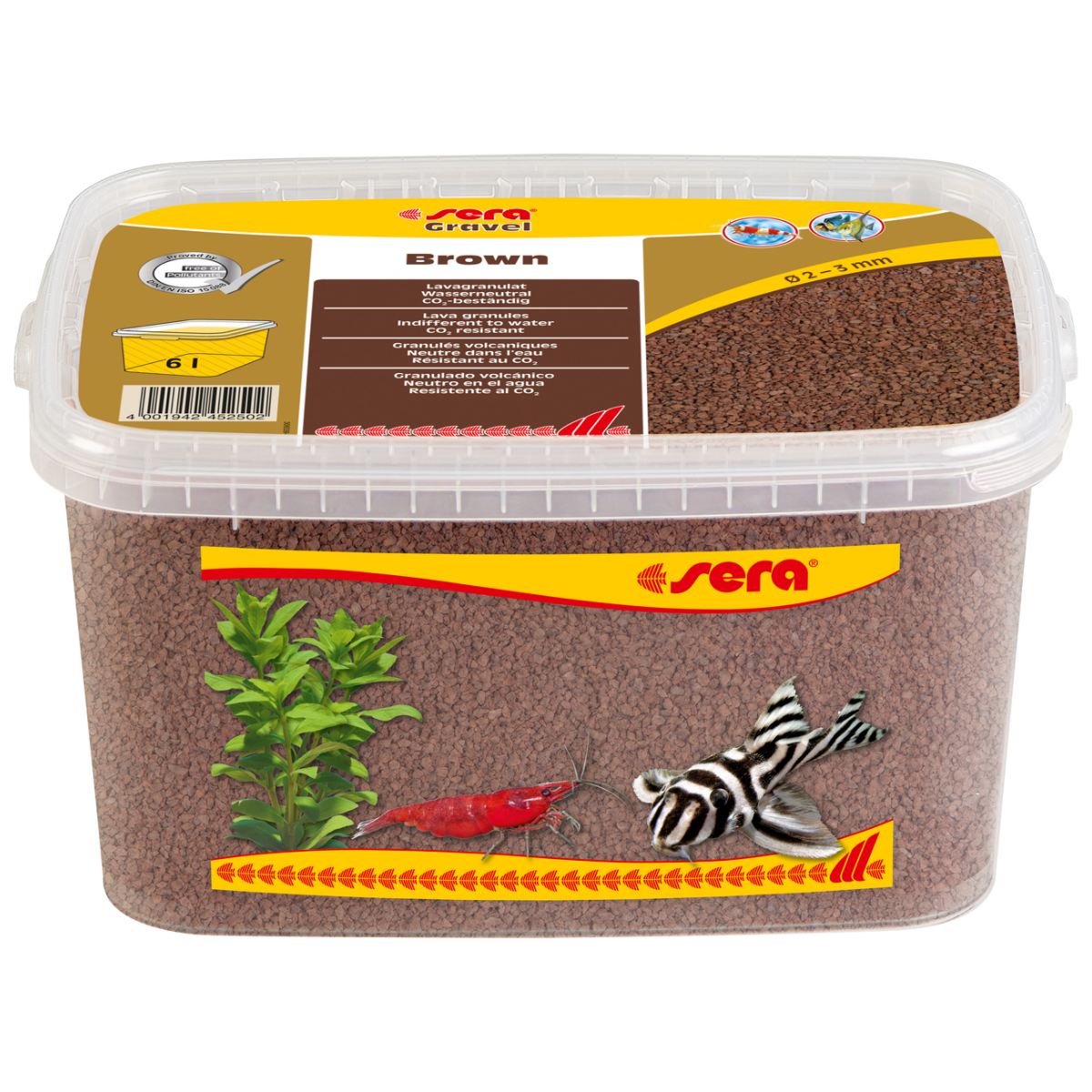 Sera Kahverengi Doğal Akvaryum Kumu 2 - 3 mm 6 L