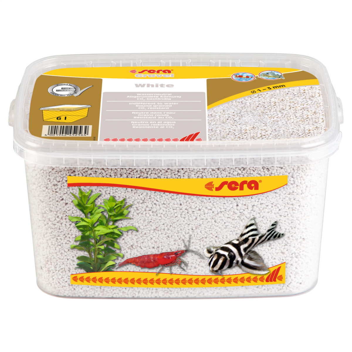 Sera Beyaz Doğal Akvaryum Kumu 1 - 3 mm 6 L