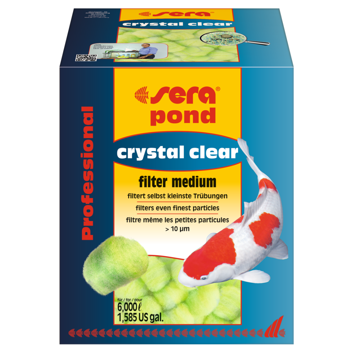 Sera Pond Crystal Clear Professional 360 gr 6000 L