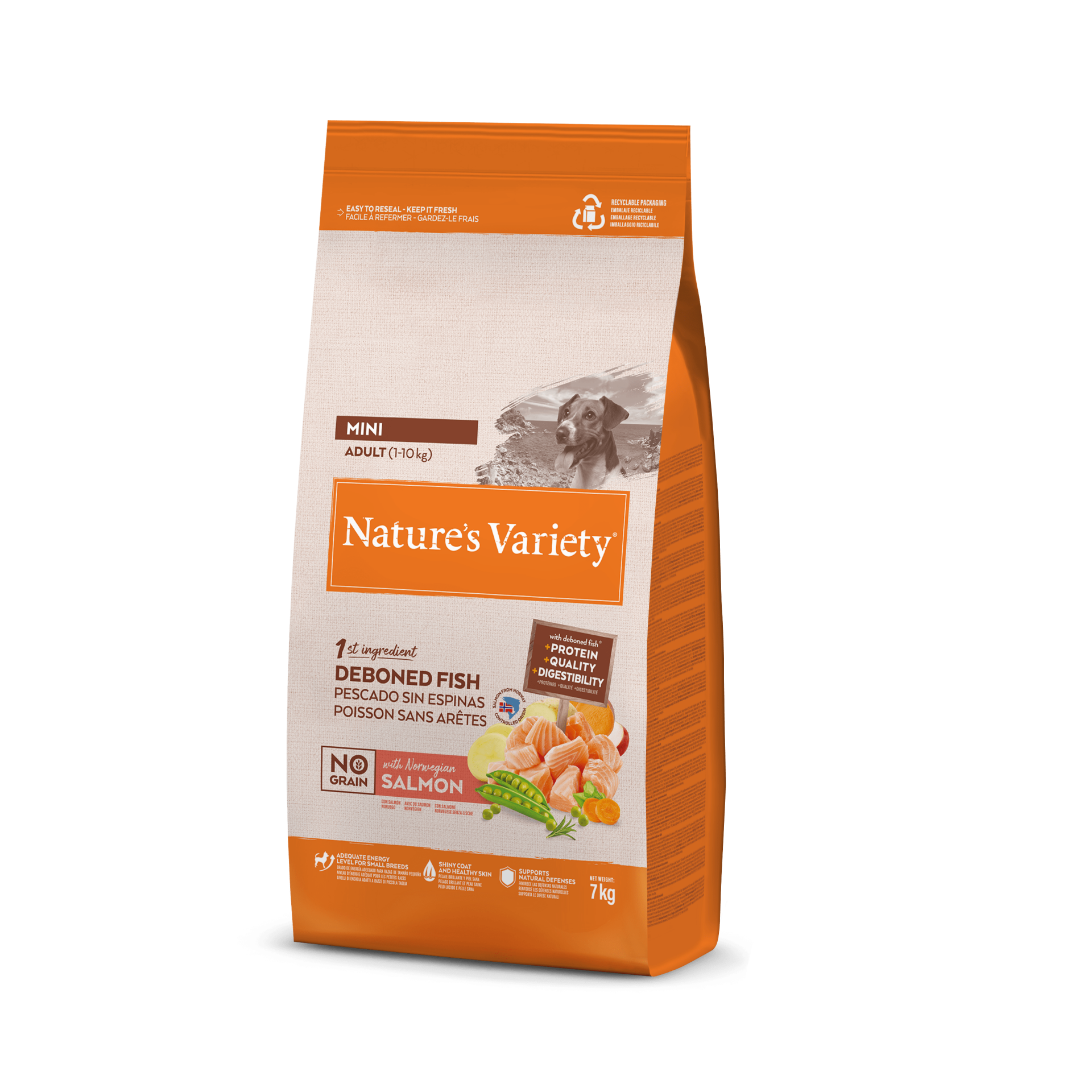 Natuers Variety Dog Mini Adult Salmon 7 Kg