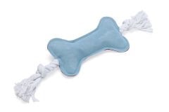 Karlıe Kemik Şeklinde İpli Peluş Yavru Köpek Oyuncağı 35 cm