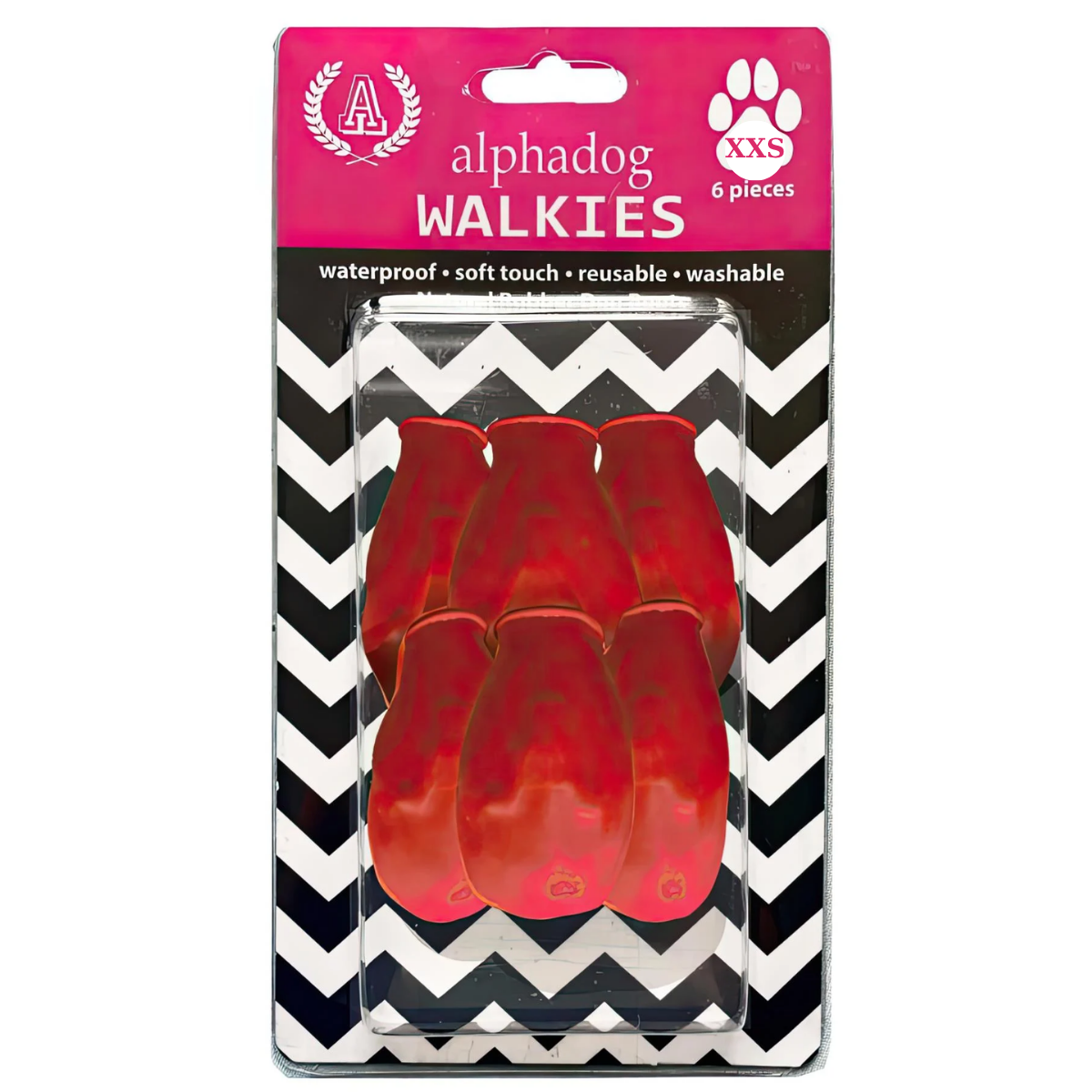 Alphadog Köpek Galoşu Tiny Kırmızı XXS
