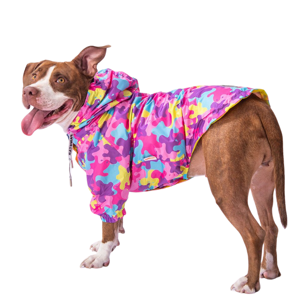PawStar Rosea Camouflage Büyük Irk Yağmurluk 4XL