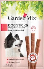 Gardenmix Kuzu Etli Köpek Stick Ödül 3 x 11 gr