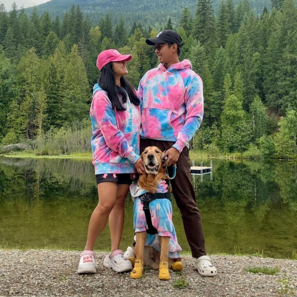 doğada köpek ayakkabısı