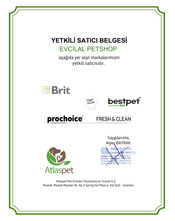 Atlas Pet Yetki Belgesi