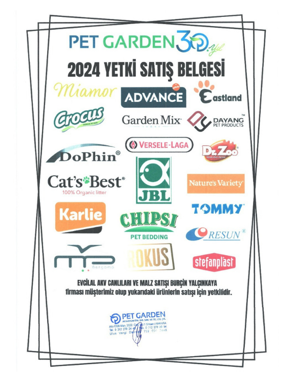 Pet Garden Yetki Satış Belgesi