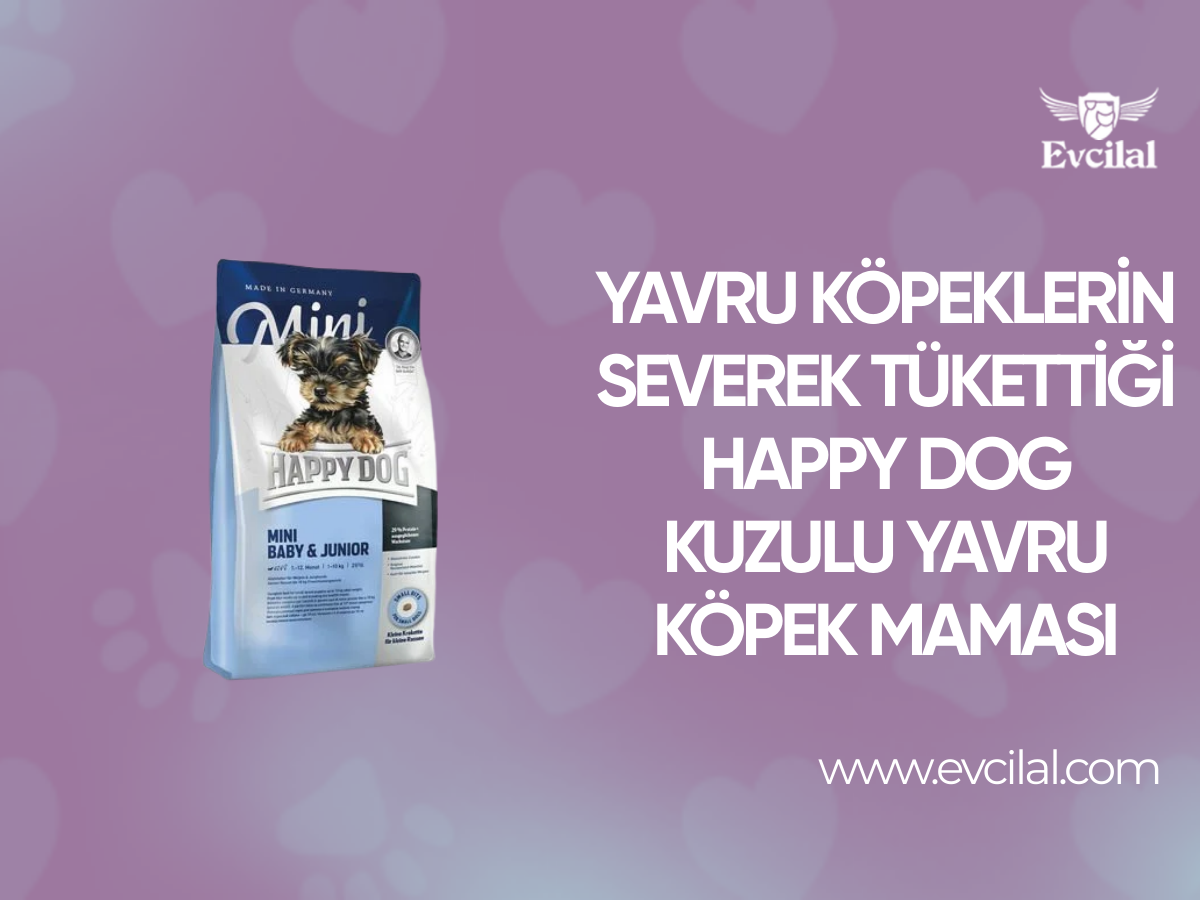 Yavru Köpeklerin Severek Tükettiği Happy Dog Kuzulu Yavru Köpek Maması
