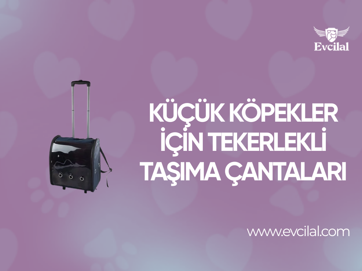 Küçük Irk Köpeklerin Daha Rahat Taşınmasını Sağlayan Çek-Çekli Köpek Taşıma Çantası Modelleri