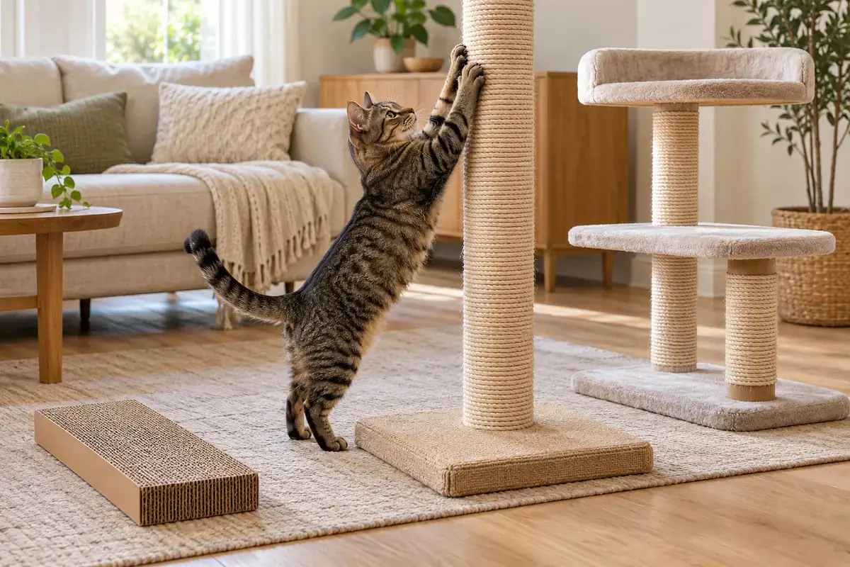 Kedi Tırmalama Tahtası Nasıl Seçilir? Yatay, Dikey ve Çok Katlı Modeller