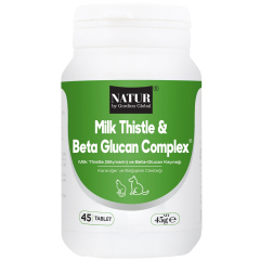 Natur Milk Thistle Beta Glucan Complex Kedi ve Köpek Vitamini 45 Tablet