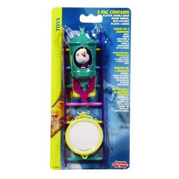 Living World Plastik 3’lü Kuş Oyuncağı Seti