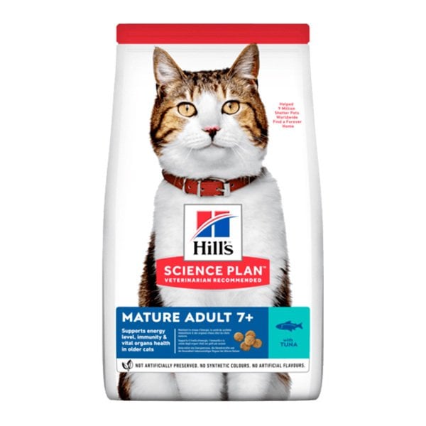 Hills Mature Adult 7+ Tuna Balıklı Yaşlı Kedi Maması 1.5 Kg