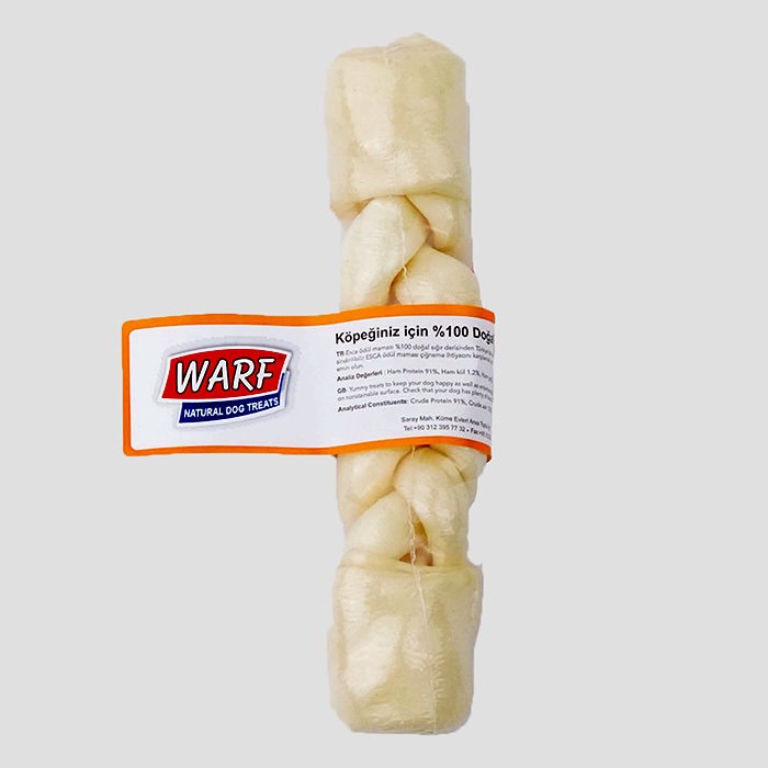 Dog Chefs Örgü Kemik Beyaz 20 Cm 100 Gr