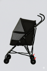 Tommy Evcil Hayvan Arabası Siyah 60 x 43 x 94 cm Max 15 Kg