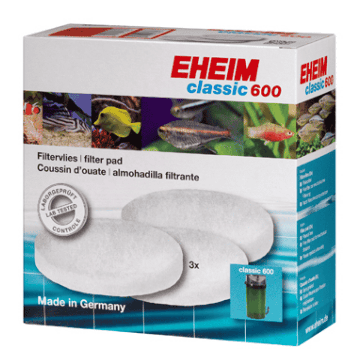 Eheim Classic 600 Filter Pad 3 lü