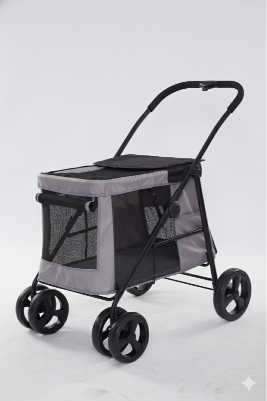 Tommy Evcil Hayvan Arabası Gri 102 x 62 x 105 cm Max 40 kg