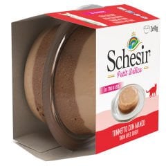 Schesir Delice Cat Plastik Cup Tuna With Beef 2 x 40 gr Ton Balıklı Biftekli Yaş Kedi Maması