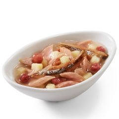 Schesir Salads Poke Ton Balıklı, Hamsi, Tatlı Patates ve Kızılcık Kedi Salatası Konservesi 85 Gr