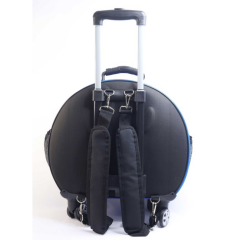 Migno Space Tekerlekli Kedi Köpek Taşıma Çantası Şeffaf Fileli Siyah 48 x 22 x 48 cm