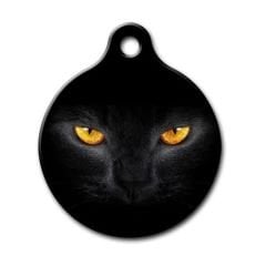Dalis Pet Tag - Kedi Gözü Desenli Yuvarlak Kedi Köpek Künyesi