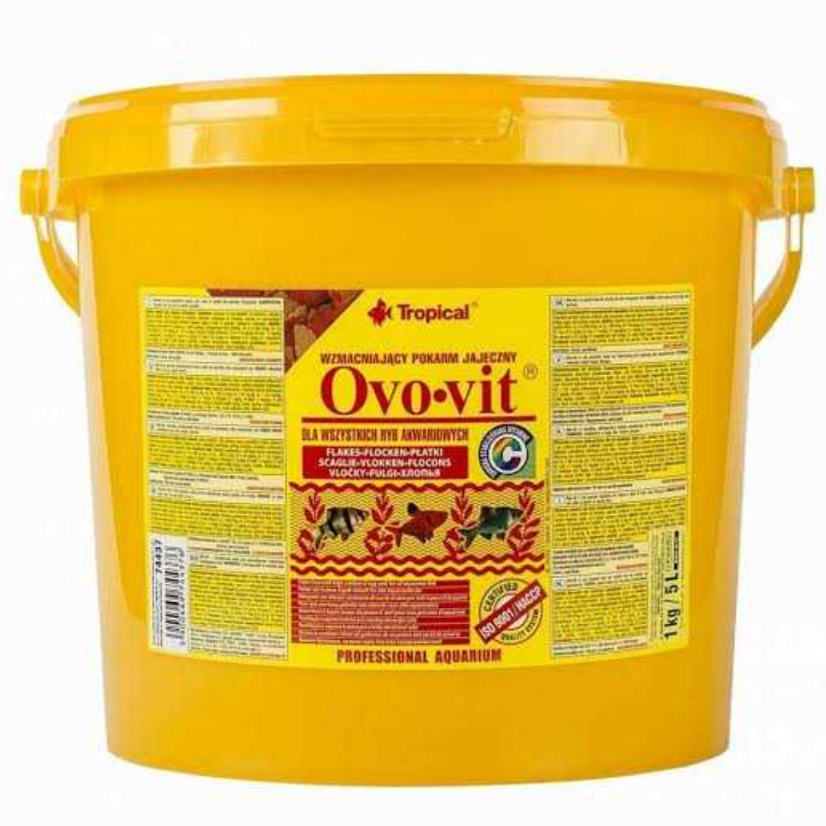 Tropical Ovo-Vit Flake Yüksek Proteinli Balık Yemi 11 Lt 2 Kg