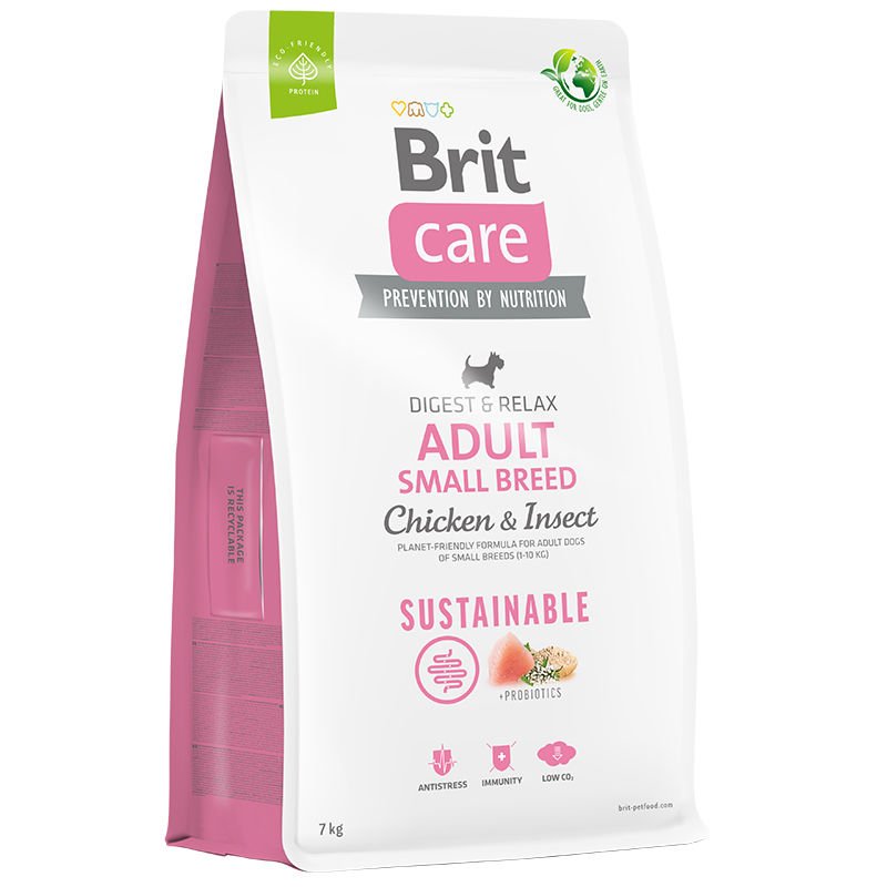 Brit Care Dog Sustainable Adult Small Breed Chİcken Insect 7 Kg Köpek Maması