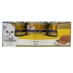 Purina Gourmet Gold Kıyılmış Tavuklu Konserve Kedi Maması 85 gr x 24 adet