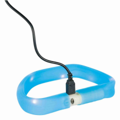 Trixie Işıklı Köpek Boyun Tasması M - L Mavi - 18 Mm - 50 Cm