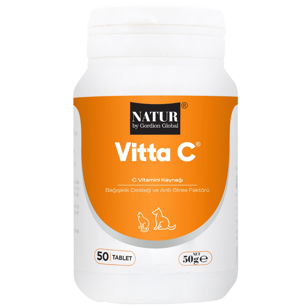 Natur Vitta-C 50 Gr 50 Tablet Kedi ve Köpek C Vitamini