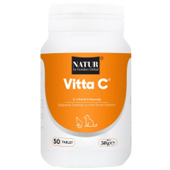 Natur Vitta-C 50 Gr 50 Tablet Kedi ve Köpek C Vitamini