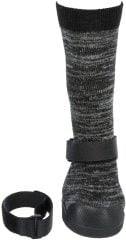 Trixie Yumuşak Köpek Çizmesi L-XL 2 Adet Siyah-Gri
