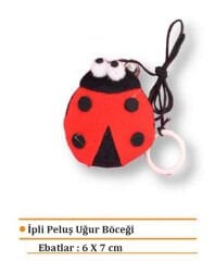 Eastland İpli Peluş Kedi Oyuncağı Uğur Böceği