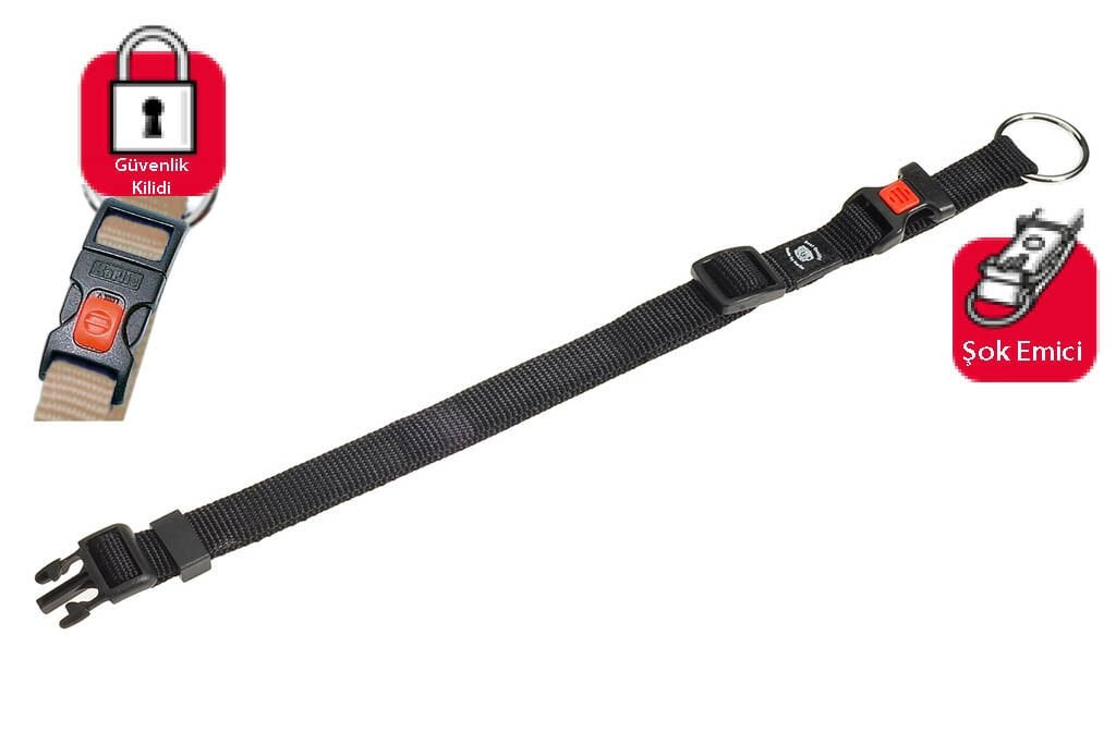 Karlie Siyah Kilitli Boyun Tasması XL 55-75 Cm