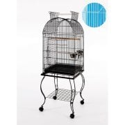 Qiheng Pet Products Beyaz Papağan Kafesi 51 x 51 x 152 cm
