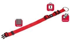 Karlie Kırmızı Kilitli Boyun Tasması M 40-55 Cm