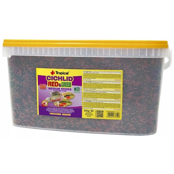 Tropical Cichlid Red Green Medium Sticks 100gr - Açık Paket