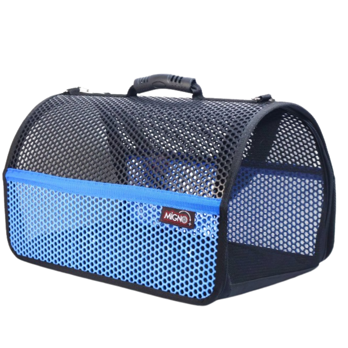 Migno Flybag Voyager Kedi Köpek Taşıma Çantası - Mavi Siyah 46 x 30 x 27 cm