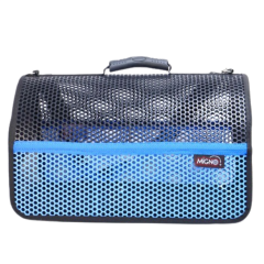 Migno Flybag Voyager Kedi Köpek Taşıma Çantası - Mavi Siyah 46 x 30 x 27 cm
