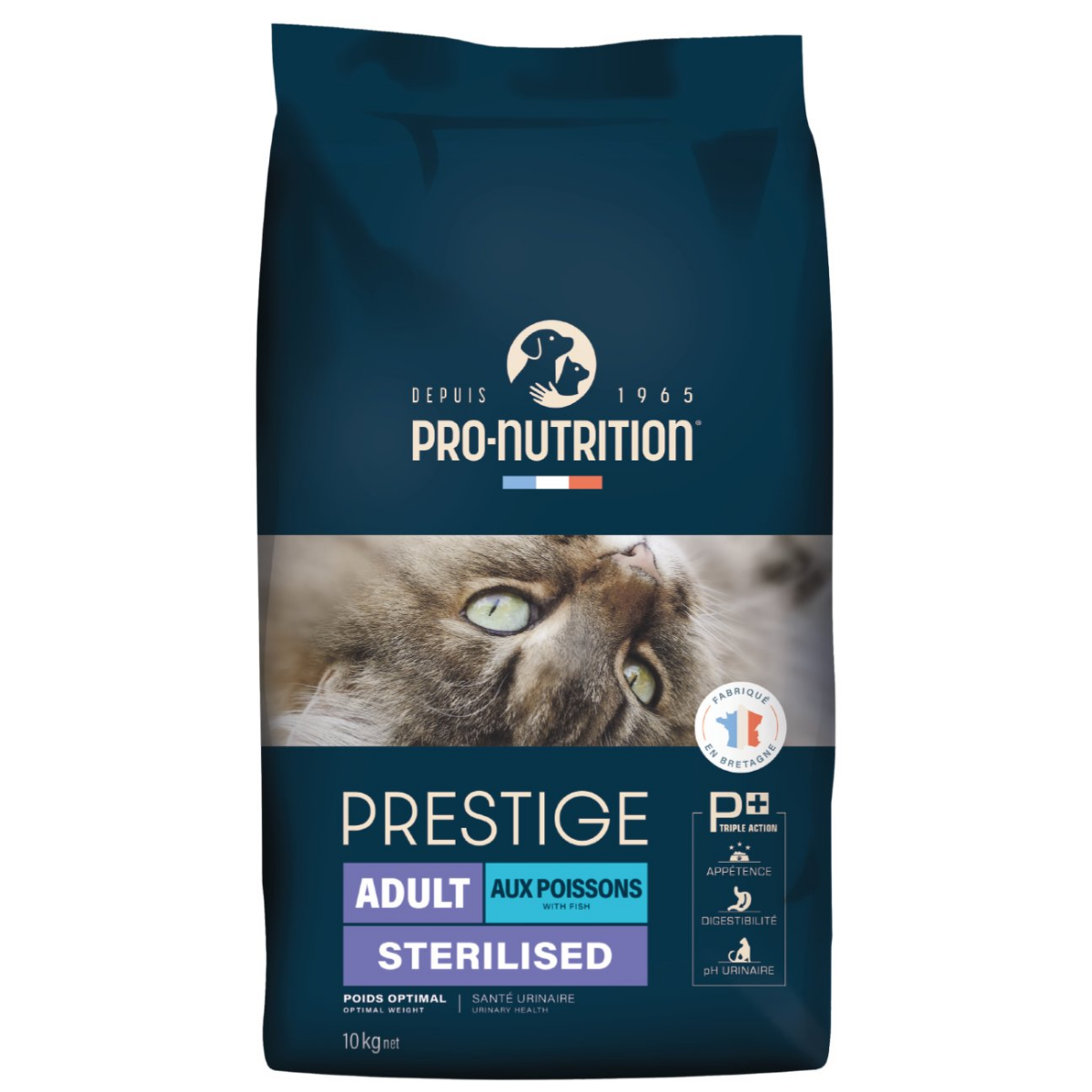 Pro Nutrition Prestige Sterilised Kısırlaştırılmış Somonlu ve Morina Balıklı Kedi Maması 10 Kg