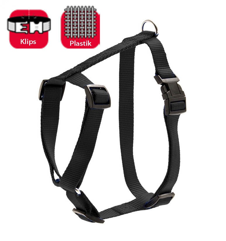 Karlie Siyah Basic Köpek Göğüs Tasması XS 25 - 40 Cm