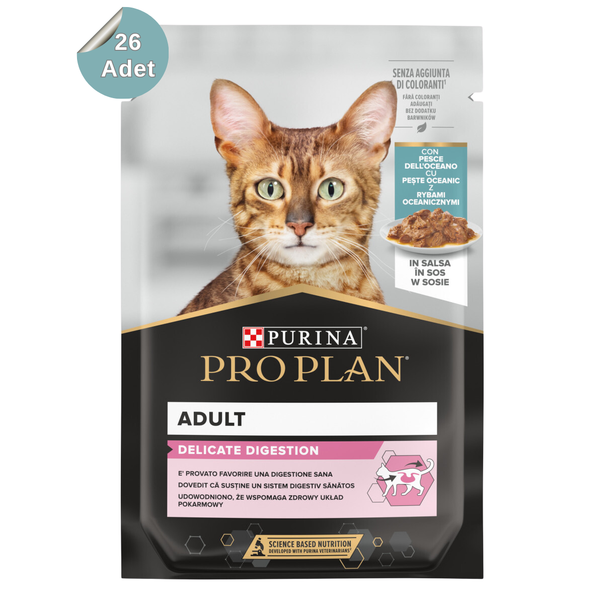 ProPlan Delicate Okyanus Balıklı Pouch Kedi Konservesi 85 Gr x 26 adet
