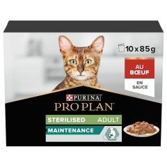 Pro Plan Pouch Sterilised Biftekli Kısır Kedi Konservesi 85gr 10lu Paket