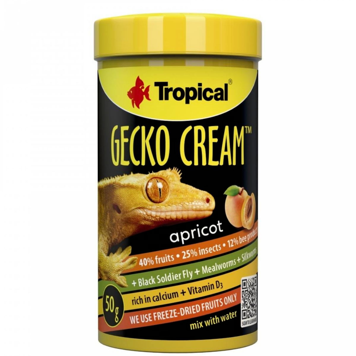 Tropical Gecko Cream Apricot 100 ml 50 gr